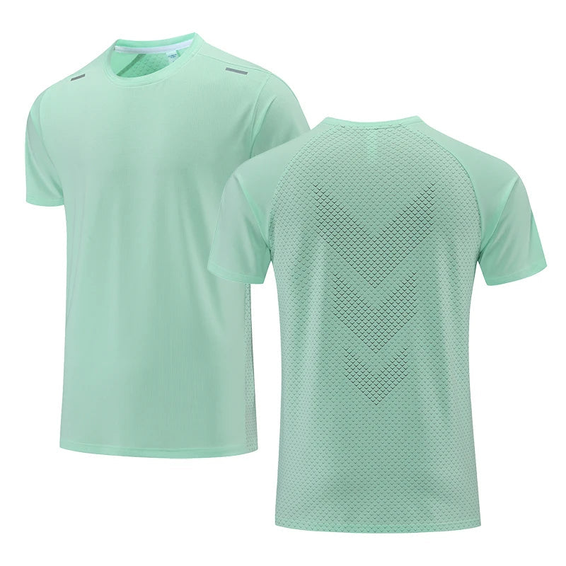 Quick Dry Men's Running T-Shirt – Perfect for Fitness and Casual Sportswear - green R7, XL (170-175cm) image