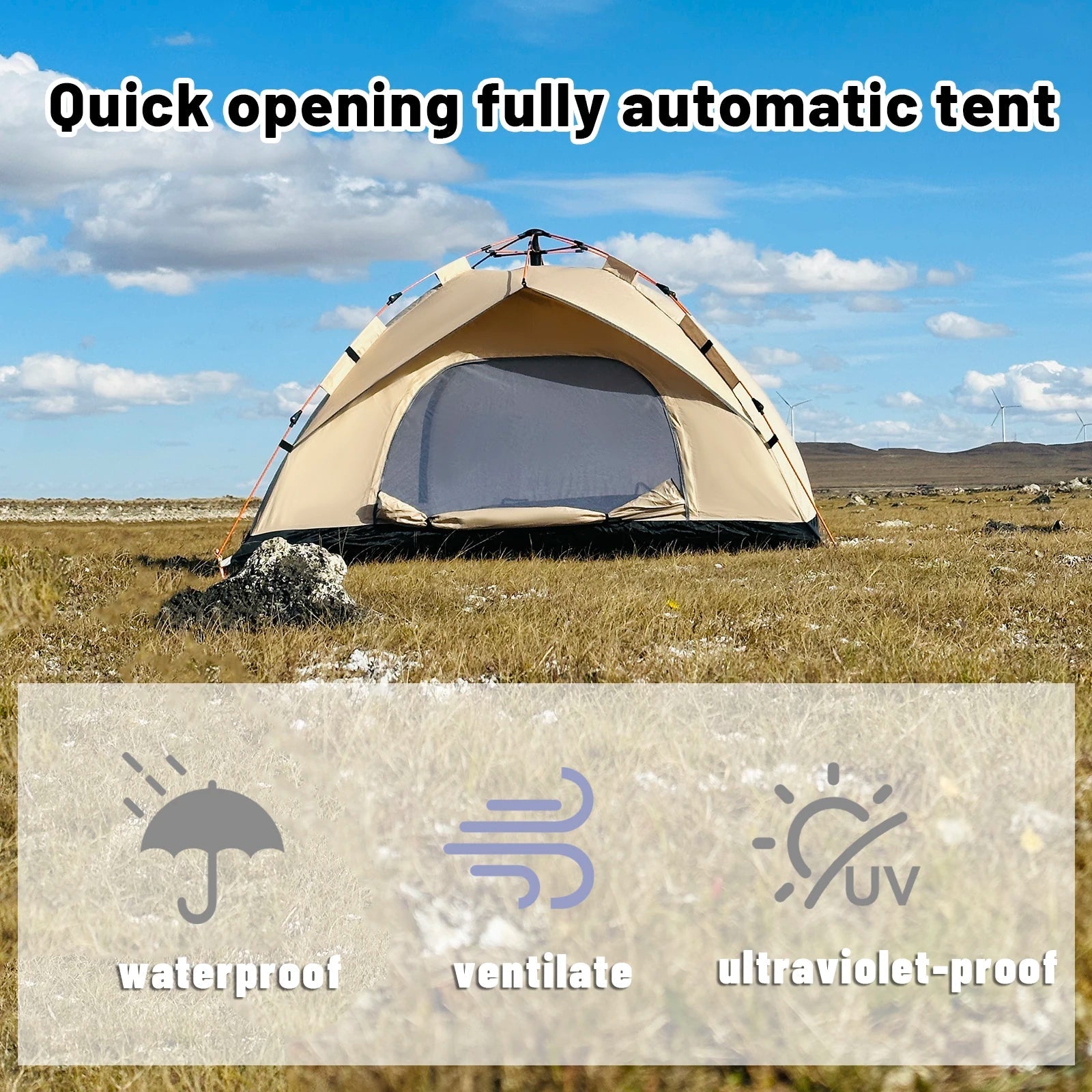 Outdoor Automatic Quick-opening Tent – Perfect for Fishing, Beach, and Sun Shelters image 3