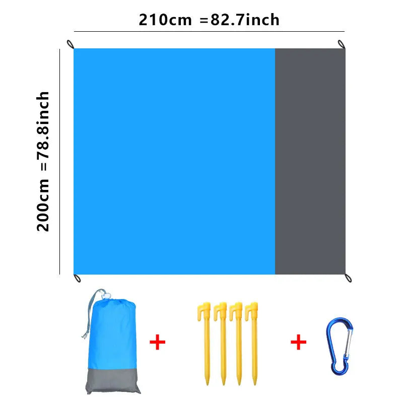 Extra Large Sandproof Outdoor Beach Mat – Perfect for Picnics and Camping image 2