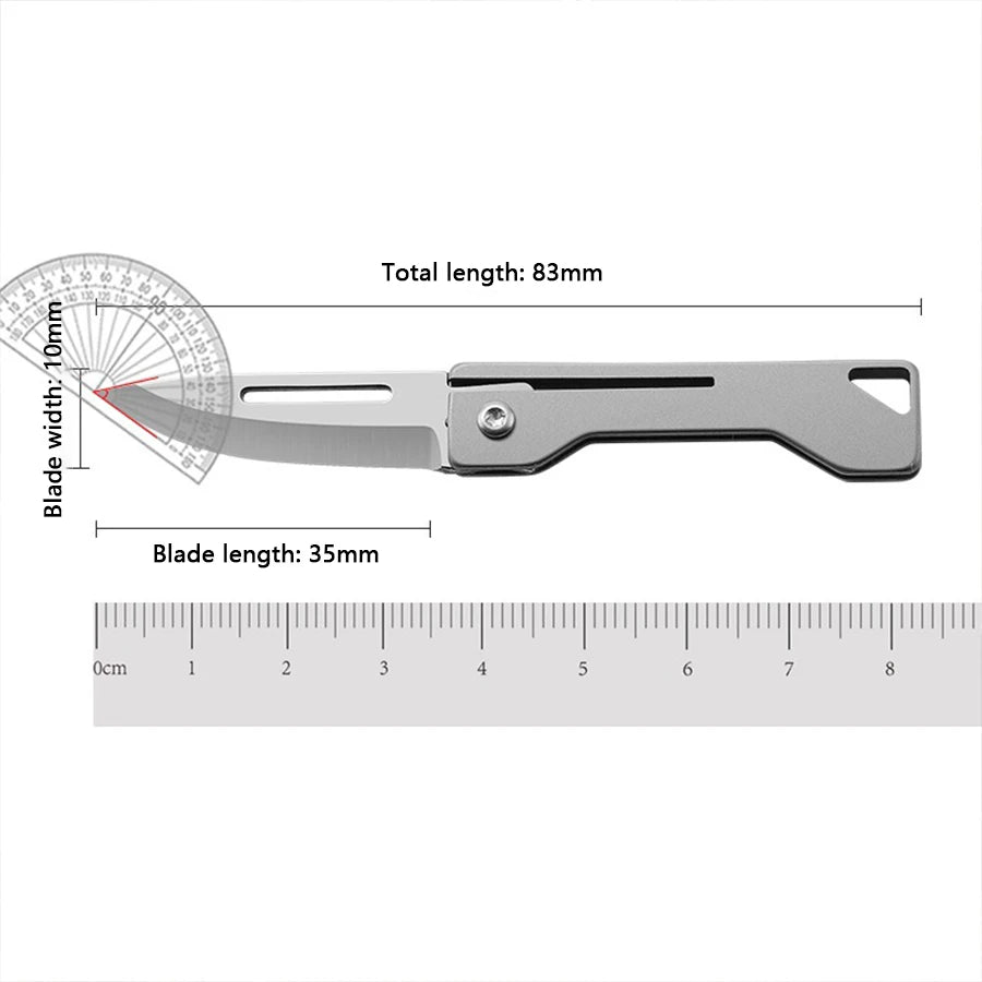 EDC Titanium Folding Knife – Mini Keychain Pocket Knife for Everyday Use image 5