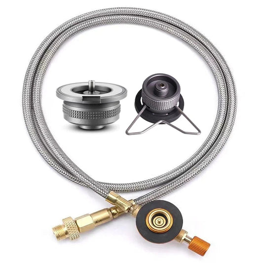 Outdoor Camping Stove Butane Gas Adapter – Essential Cooking Accessory image 0