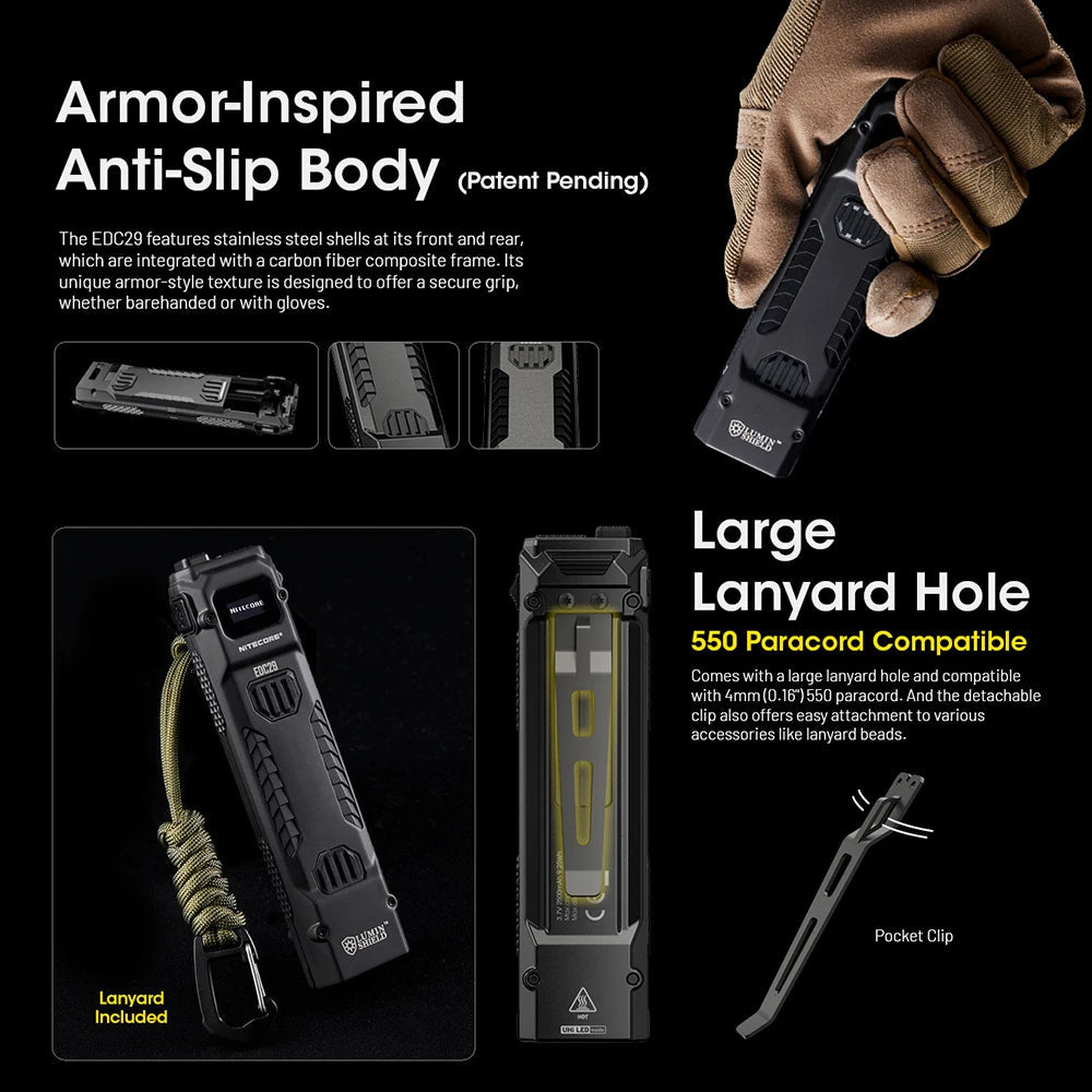 NITECORE EDC29 Flashlight – Portable Keychain Light for Everyday Carry image 4