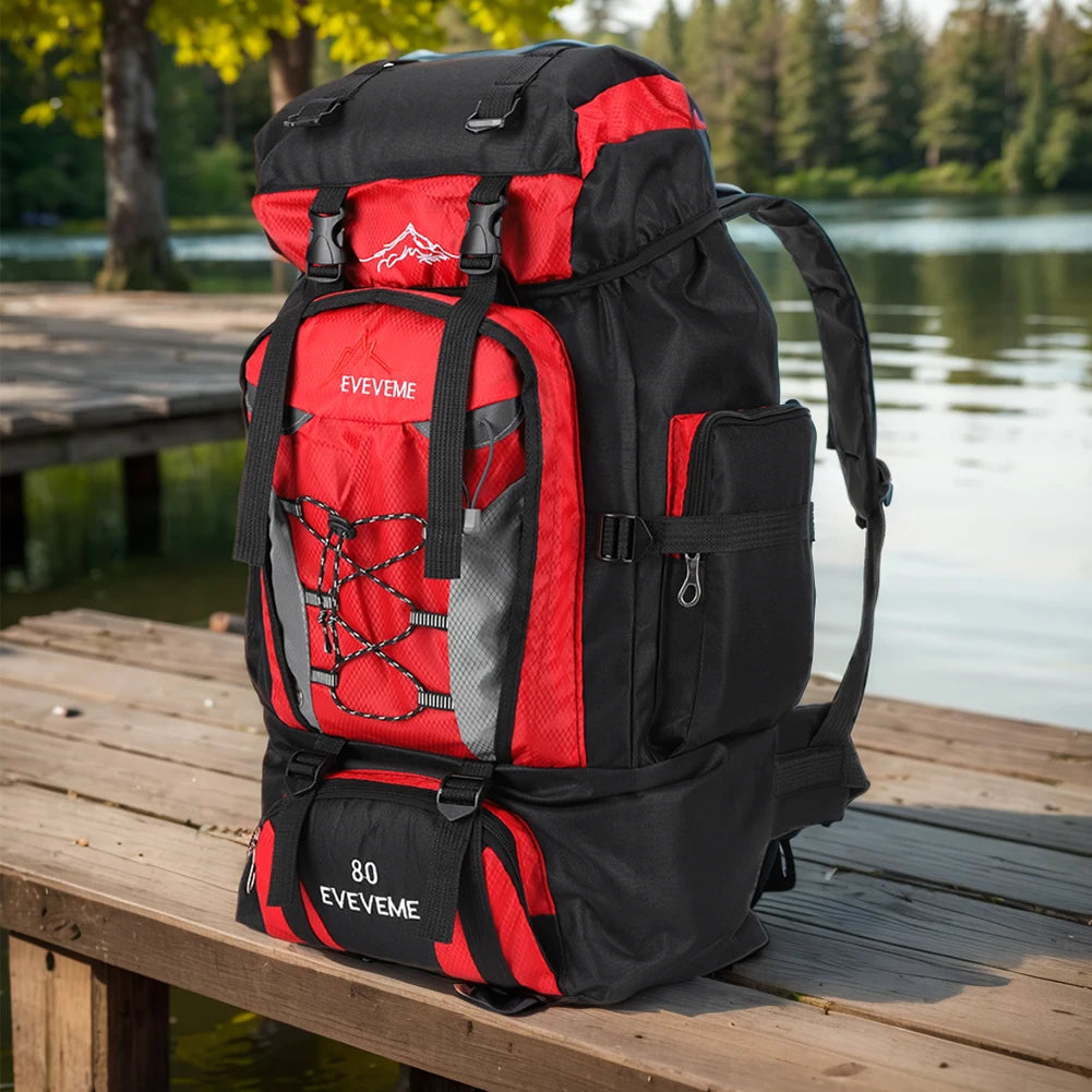 80L Waterproof Hiking Backpack – Perfect for Camping &amp; Trekking Adventures image 3