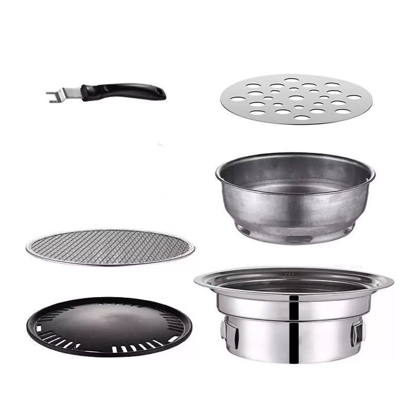 Japanese / Korean Style Stainless Steel Hibachi BBQ Grill – Portable and Versatile image 1