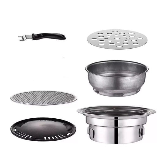 Japanese / Korean Style Stainless Steel Hibachi BBQ Grill – Portable and Versatile image 1