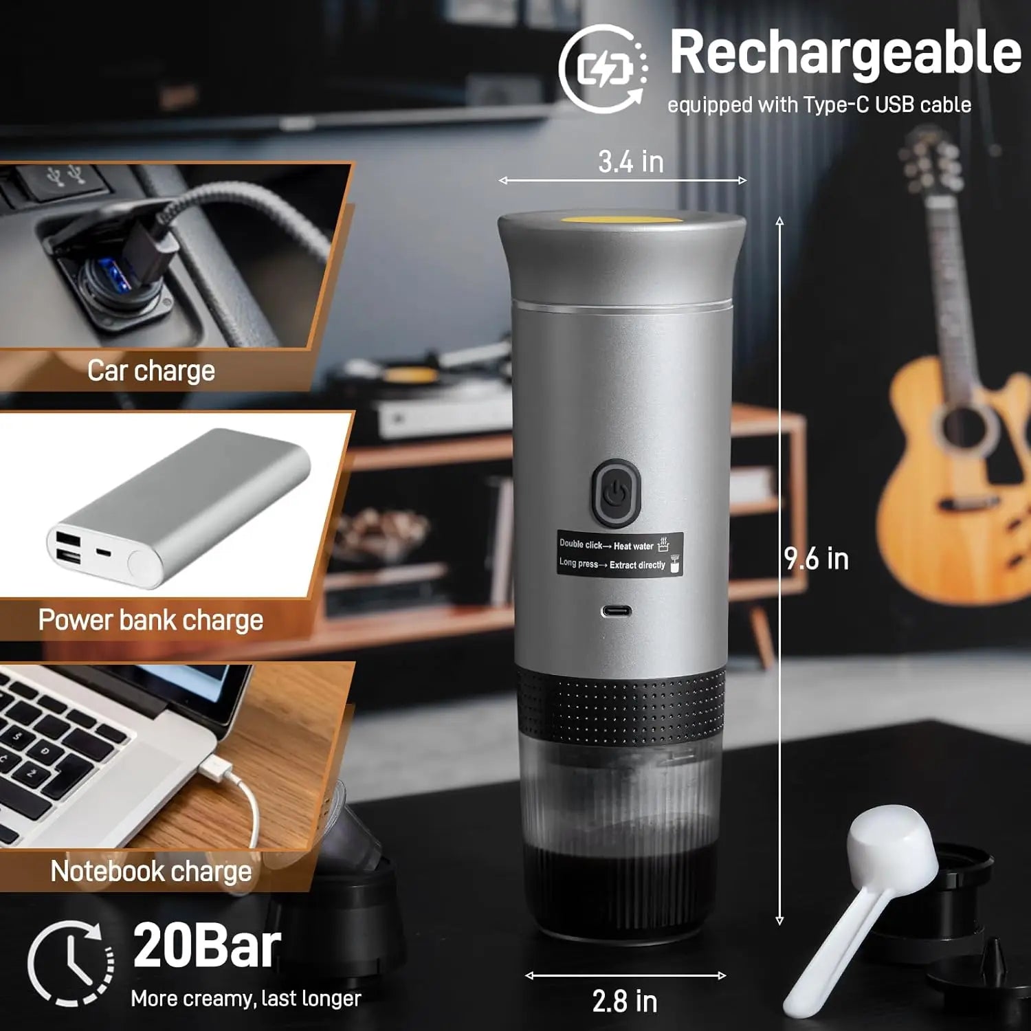 Portable Electric Coffee Machine – Perfect Brew on the Go image 1