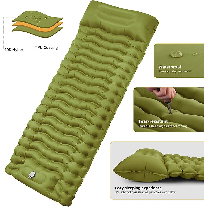 WESTTUNE Outdoor Camping Inflatable Mattress – Comfort for Travel &amp; Adventure image 3