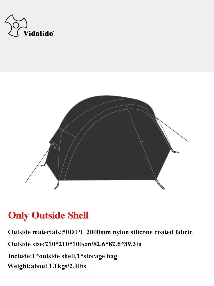 Vidalido Floating Island Tent Cot – Ultralight 1-Person Camping Solution image 6
