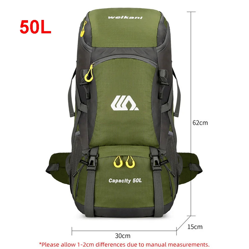 50L Travel Backpack for Men – Waterproof Hiking &amp; Camping Bag image 5