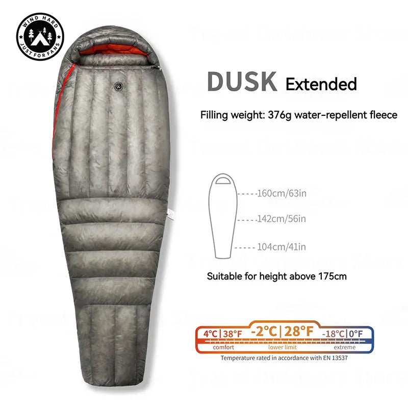 AEGISMAX Dusk Ultralight Down Sleeping Bag – Perfect for Outdoor Adventures - Dusk Extended image
