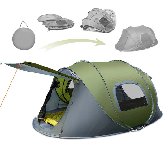 Outdoor Adventure Made Easy: 3-4 Person Automatic Pop Up Tent image 0