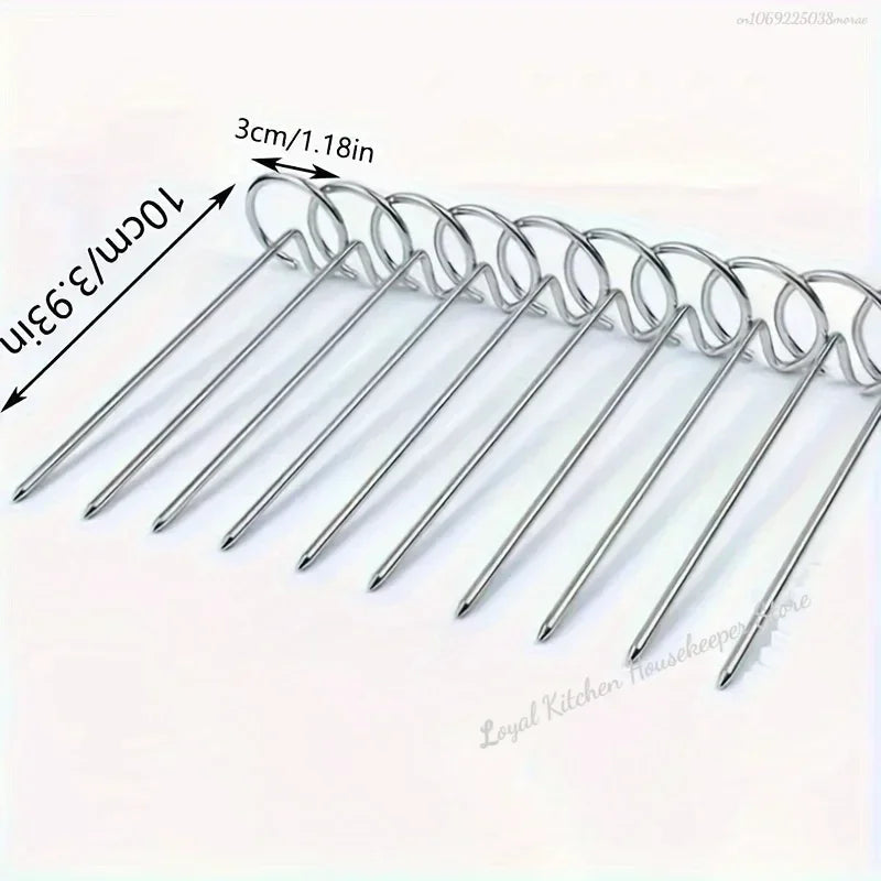 Premium 304 Stainless Steel BBQ Skewers – Perfect for Air Fryers &amp; Ovens image 5