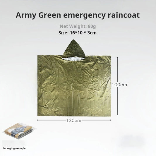 Emergency Rain Poncho Thermal Blanket – Essential Survival Gear image 6