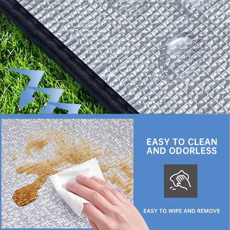 Waterproof and Portable Double-sided Aluminum Film Picnic Mat image 4
