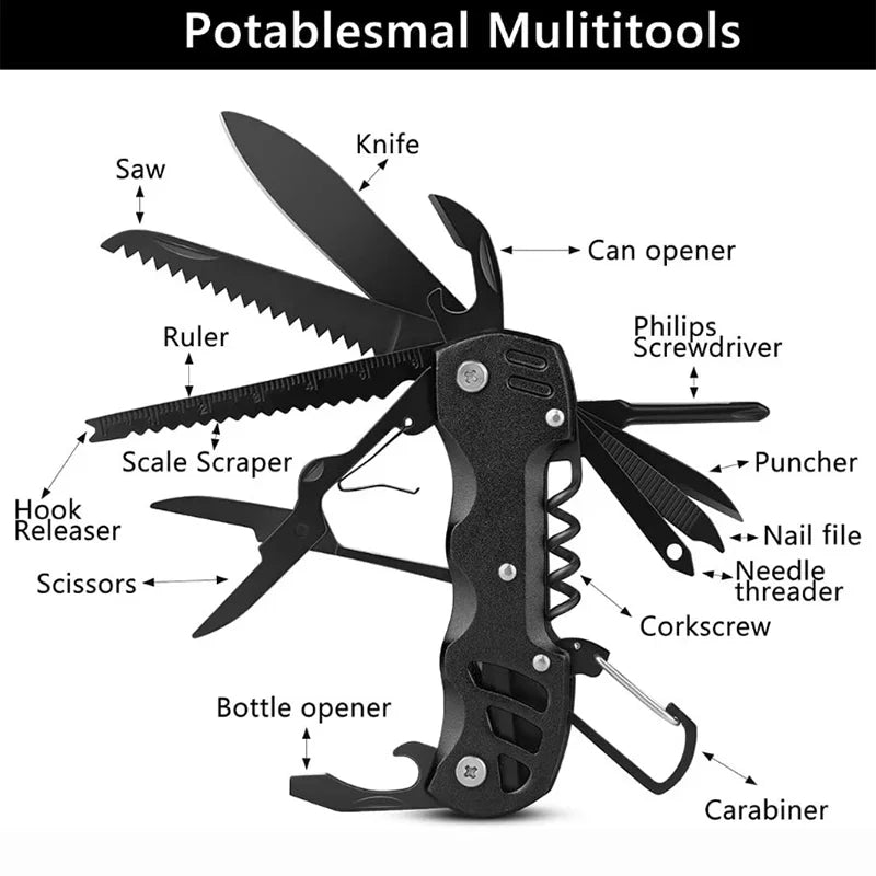 Multifunctional EDC Pocket Knives – Essential Tools for Outdoor Enthusiasts image 0