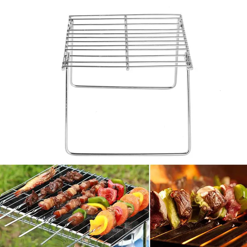 Stainless Steel BBQ Rack – Compact &amp; Portable Grill for Outdoor Adventures image 2