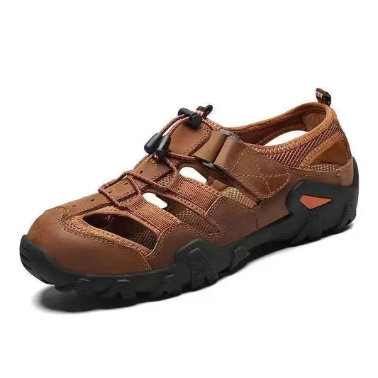 New Summer Men's Sandals – Genuine Leather, Antiskid, Breathable Outdoor Footwear image 6
