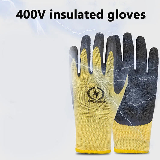 400V Rubber Insulating Gloves – Essential Safety Gear for Electricians image 0