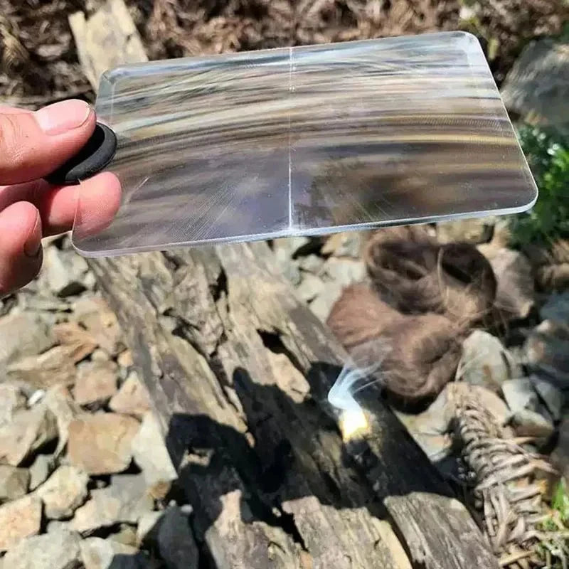Magnifying Glass Card Fire Starter – Essential Outdoor Survival Tool image 2