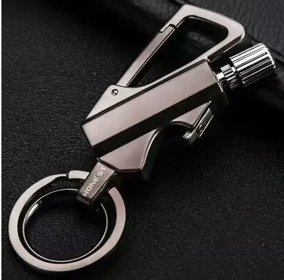 Permanent Match Lighter Keychain – Essential Outdoor Emergency Tool - Black C image