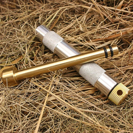 Brass Emergency Fire Tubes – Essential Outdoor Igniter for Survival image 0
