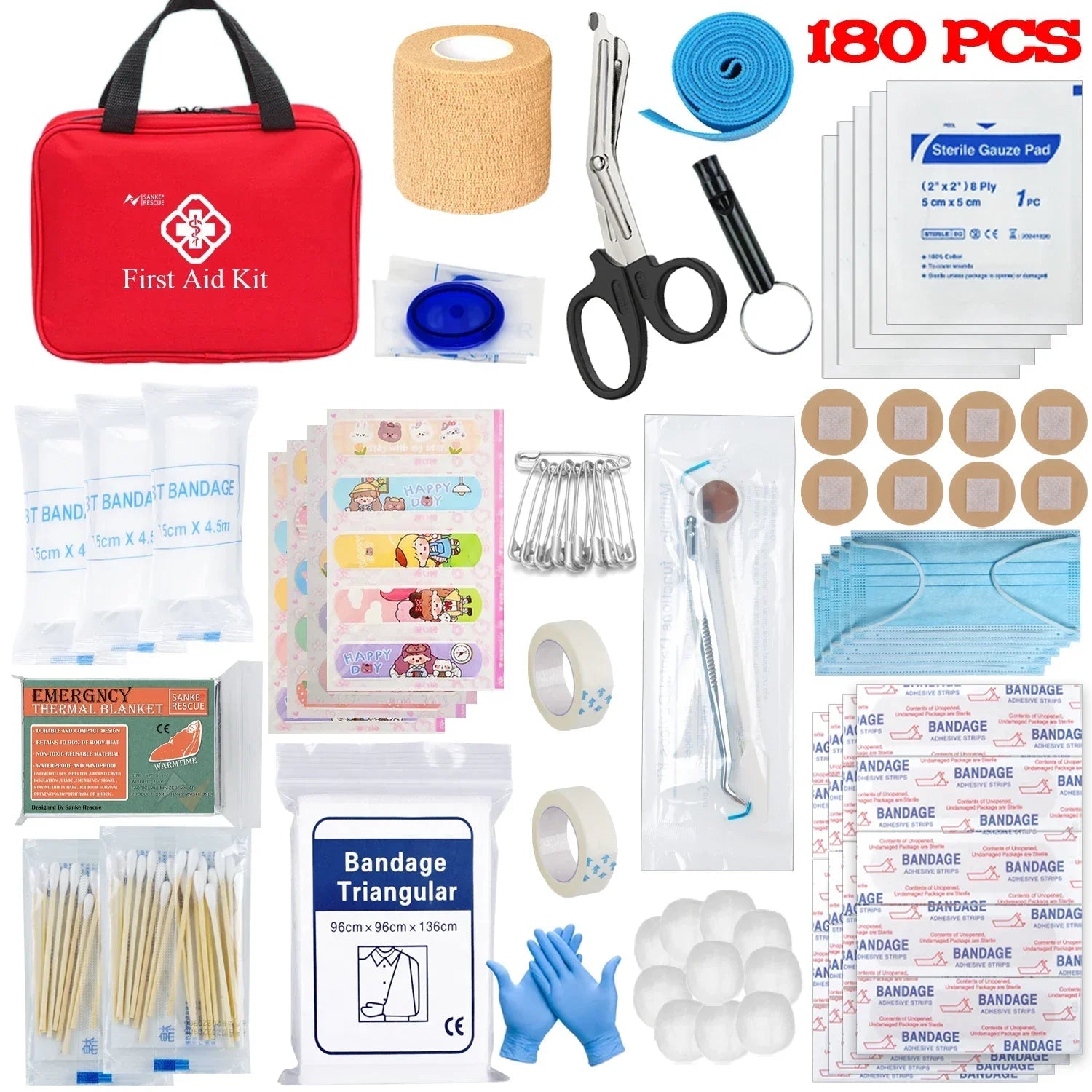 First Aid Kit 26-330 Piece All-Purpose Tactical Emergency Kit image 3