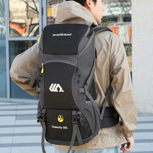 50L Travel Backpack for Men – Waterproof Hiking &amp; Camping Bag image 1