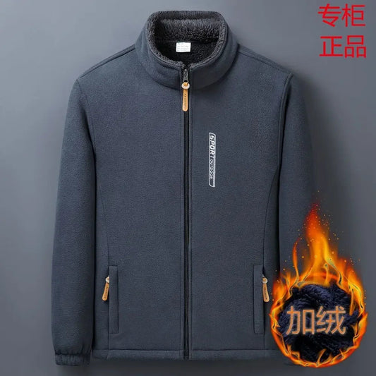 Winter Men Outdoor Fleece Jacket – Cold-Proof &amp; Windproof Casual Coat image 8