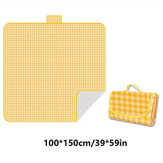 Yellow Green Red Foldable Picnic Mat – Perfect for Outdoor Adventures image 1