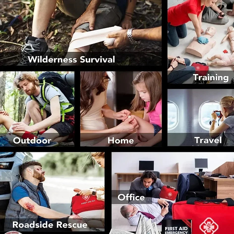 First Aid Kit 26-330 Piece All-Purpose Tactical Emergency Kit image 2