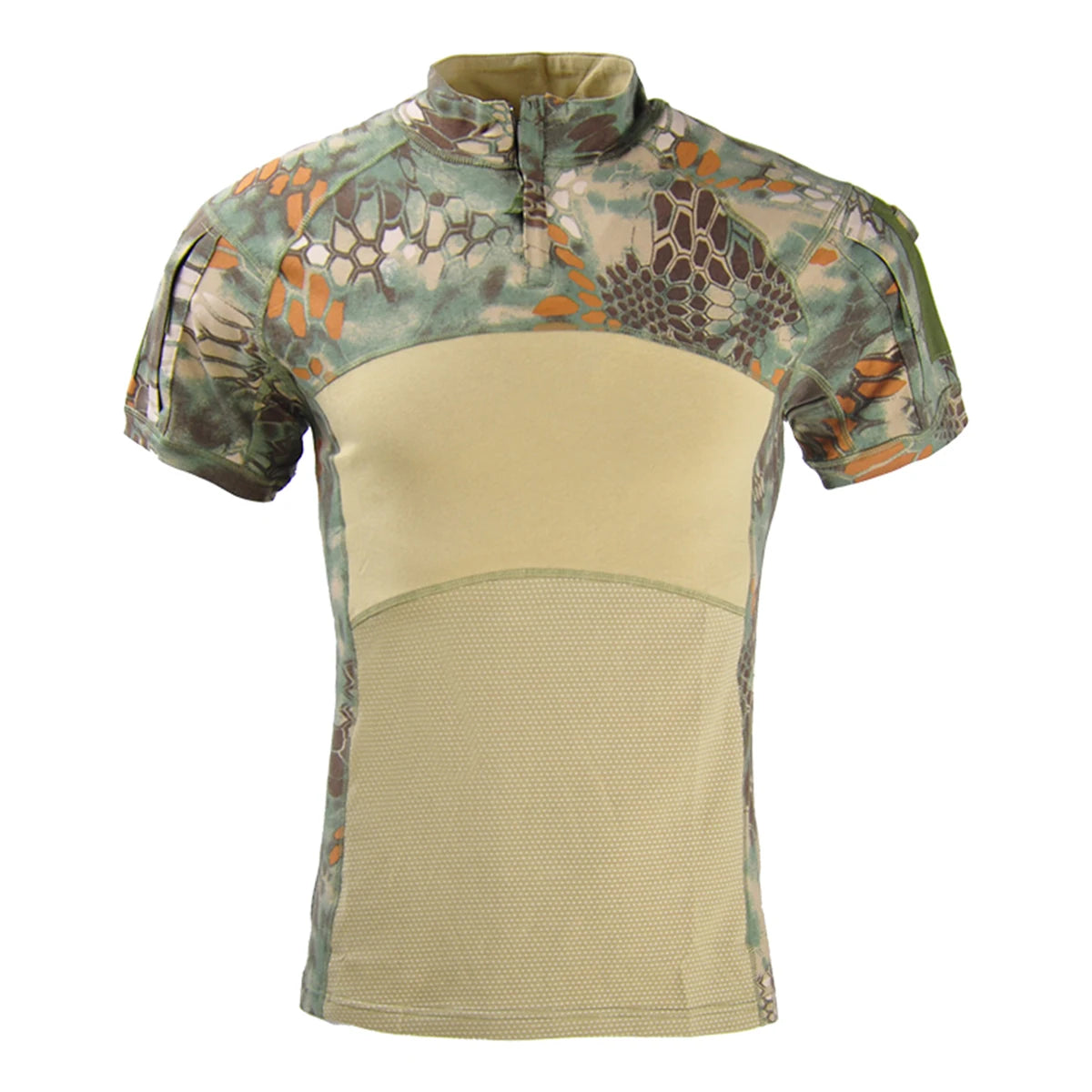 Tactical T-Shirt for Men – Ideal for Airsoft, Paintball, and Outdoor Activities - green python, XL-70-80kg image