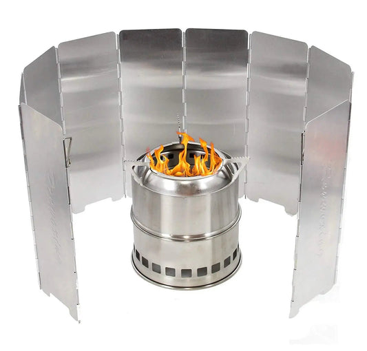 Ultimate Wind Shield for Outdoor Gas Stoves – 8/9/10 Plates Windproof Screen image 6