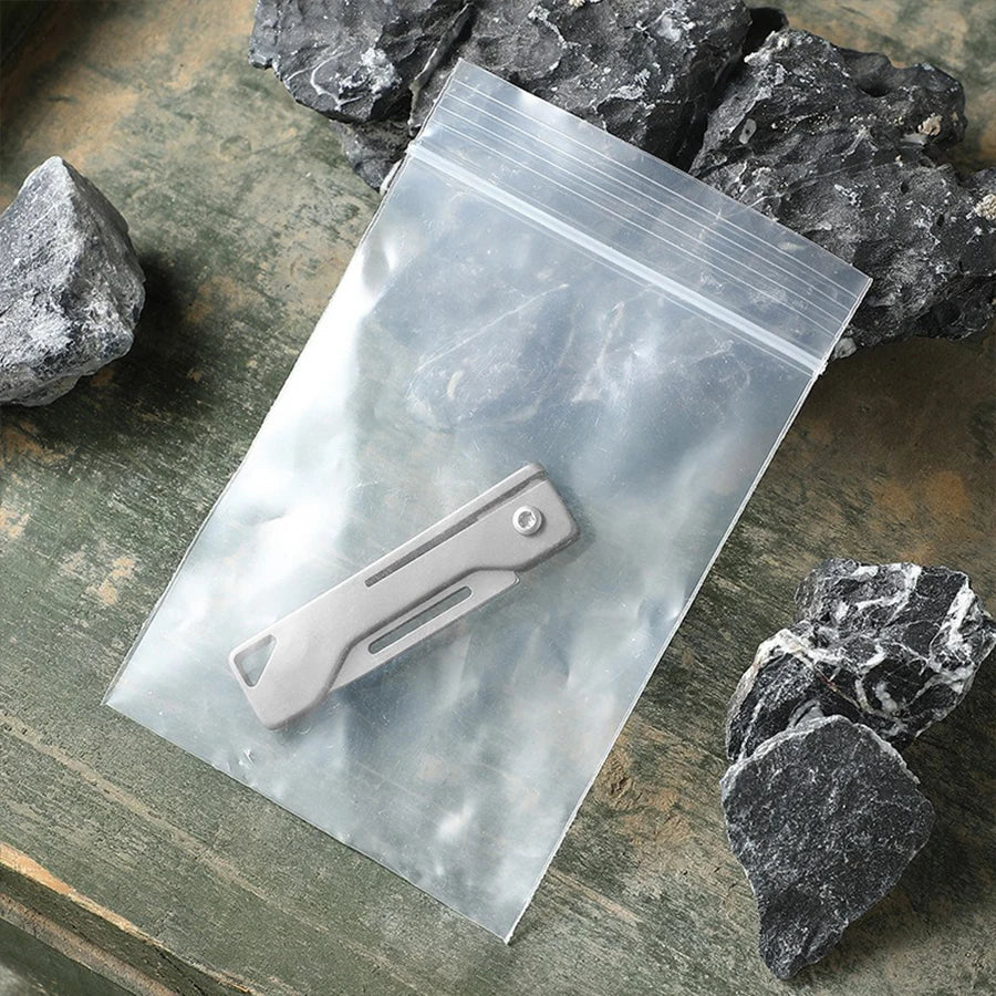 EDC Titanium Folding Knife – Mini Keychain Pocket Knife for Everyday Use image 4