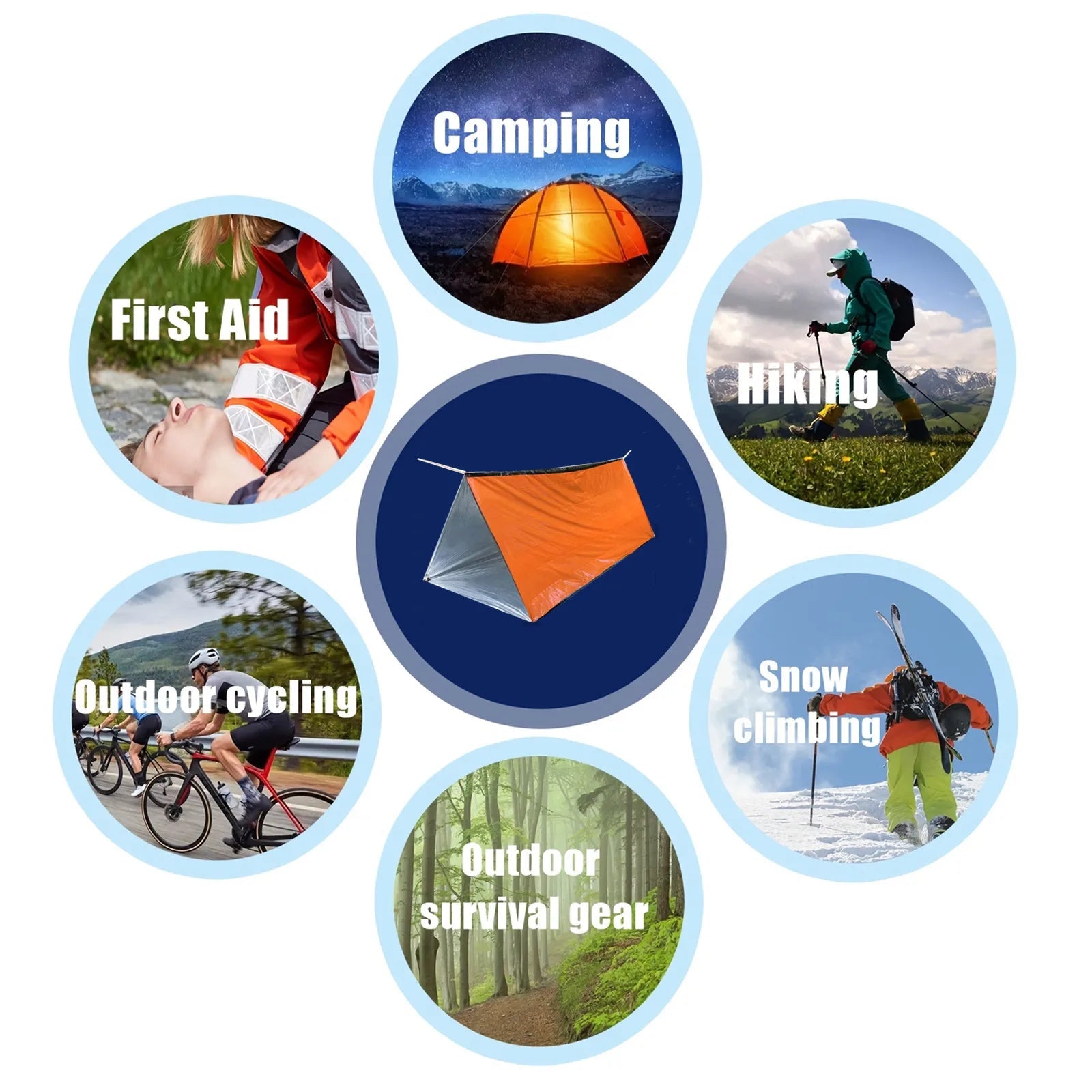 2 Person Emergency Shelter Bivy Survival Tent Kit – Essential Outdoor Gear image 4
