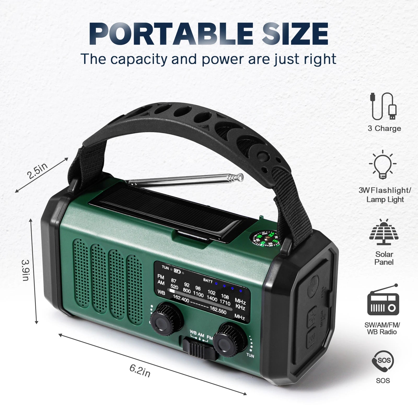 Woopker Radio E30 – Versatile Emergency Companion with 10000mAh Power Bank image 5