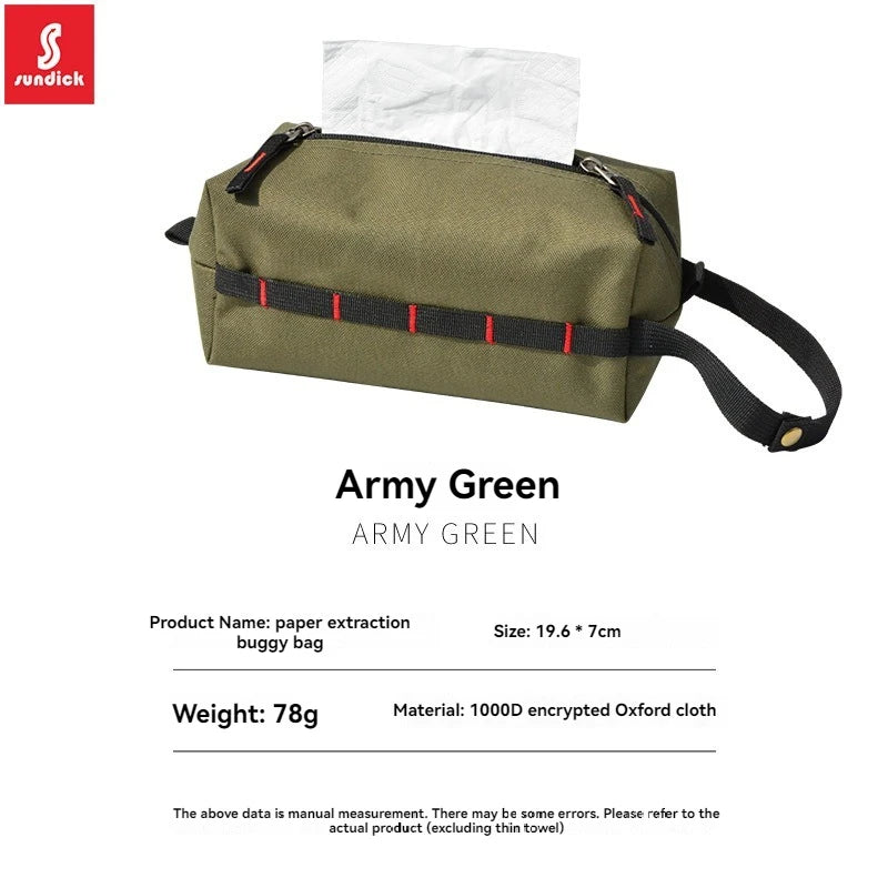 SINDICK SD-630 Outdoor Waterproof Storage Bag – DuPont Paper Towel Box - army green image