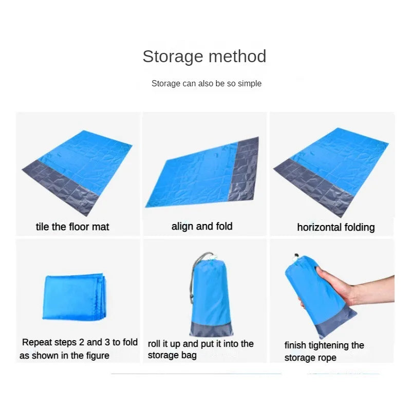 Extra Large Sandproof Outdoor Beach Mat – Perfect for Picnics and Camping image 3