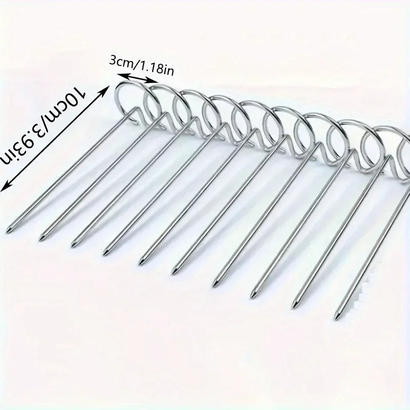 Premium 304 Stainless Steel BBQ Skewers – Perfect for Air Fryers &amp; Ovens image 6