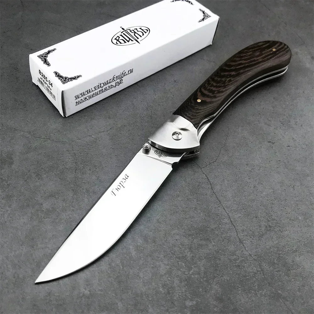 Russian Style Manual Pocket Knife – Perfect Outdoor &amp; Survival Tool - B image