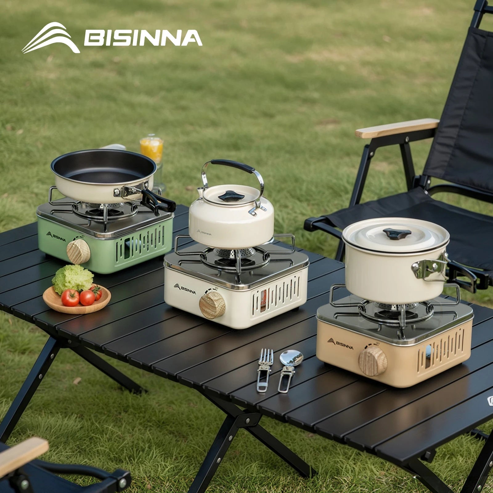 BISINNA Camping Gas Stove – Portable High Firepower Outdoor Gas Burner image 5