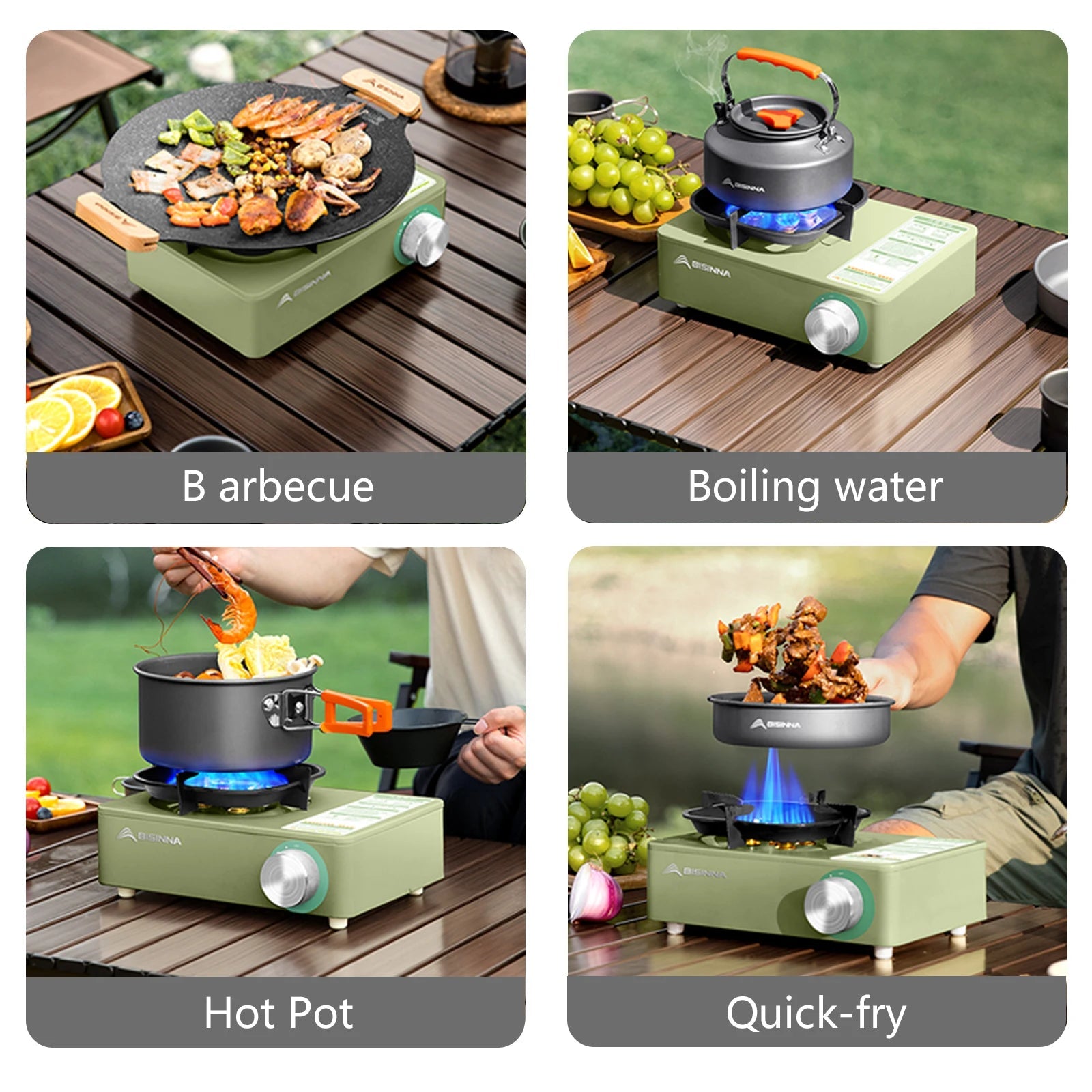 BISINNA Camping Gas Stove – High Firepower Outdoor Portable Burner image 5