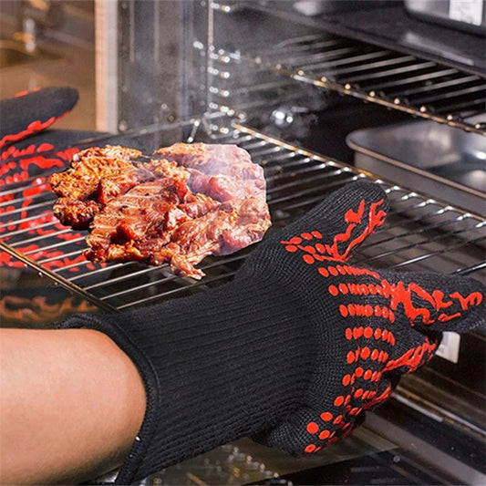Premium Heat-Resistant BBQ &amp; Oven Gloves – Essential Kitchen Safety Gear image 1