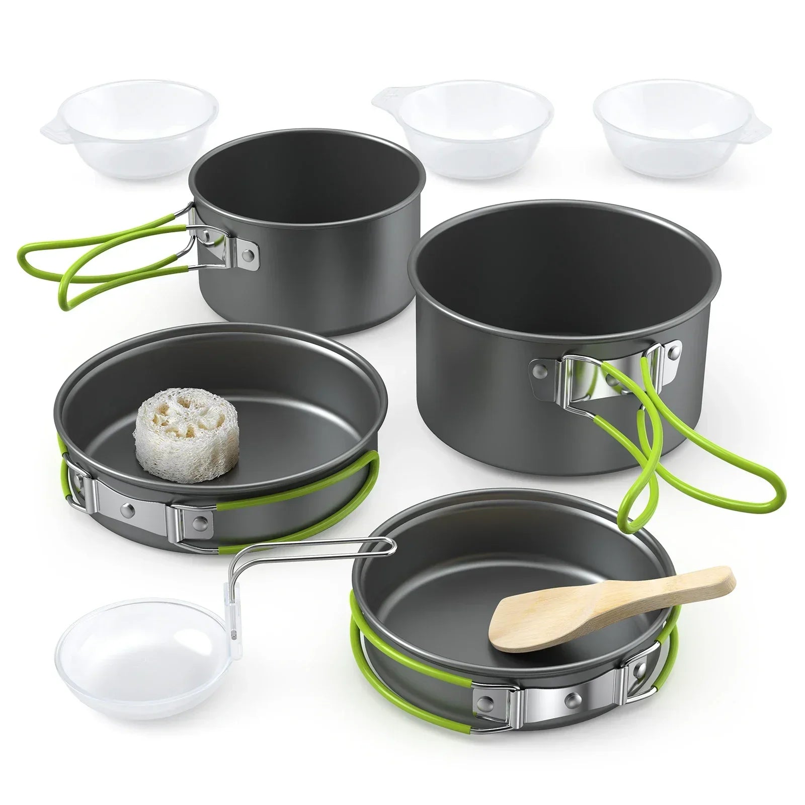Lixada Portable Outdoor Tableware – Camping Cookware Set for 2-3 People image 5
