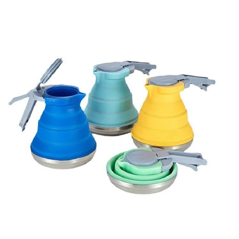 Outdoor Portable Silicone Kettle – Foldable and Collapsible Design image 2