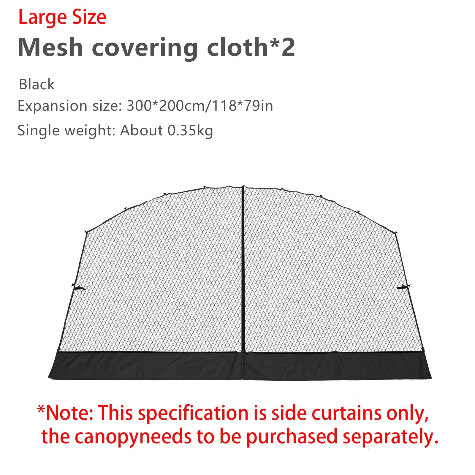 BISINNA Outdoor Camping Dome Tent – Luxury Canopy for Family Picnics - L mesh 2pcs image