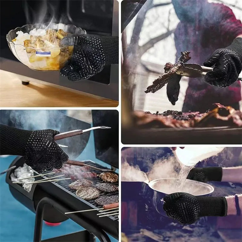 Premium Heat-Resistant BBQ &amp; Oven Gloves – Essential Kitchen Safety Gear image 4