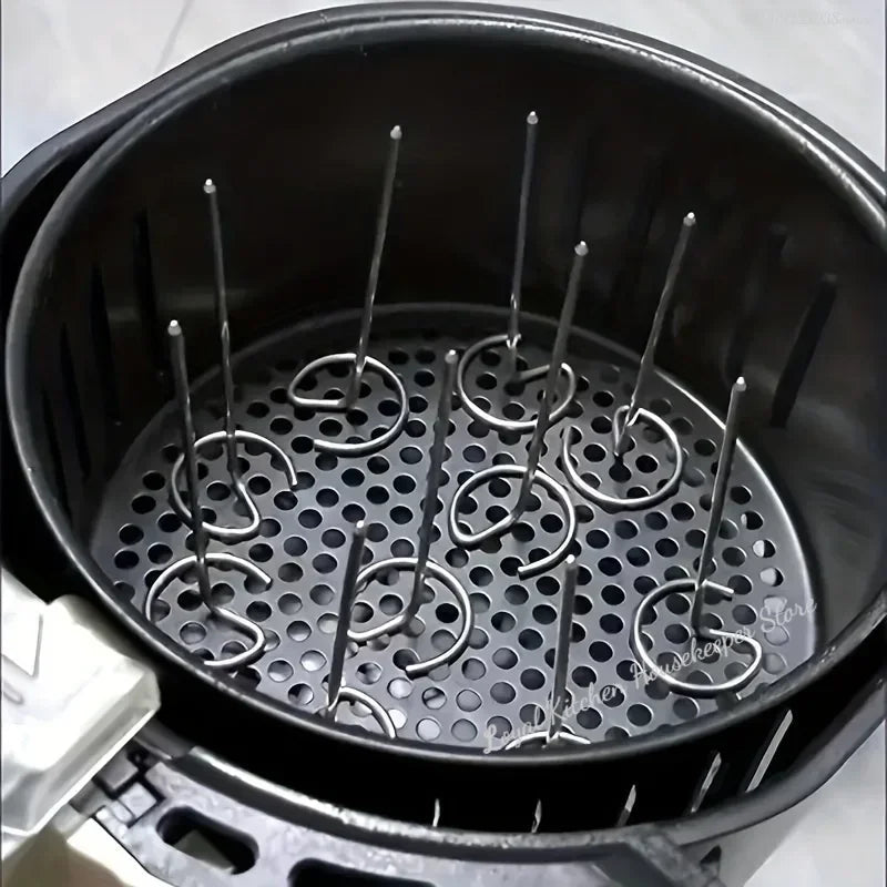 Premium 304 Stainless Steel BBQ Skewers – Perfect for Air Fryers &amp; Ovens image 0