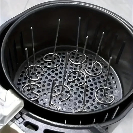 Premium 304 Stainless Steel BBQ Skewers – Perfect for Air Fryers &amp; Ovens image 0