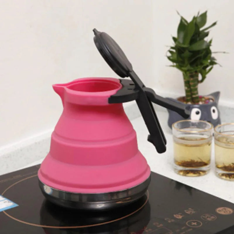 Easy Carry Silicone Folding Kettle with Steel Bottom – 1.5L Capacity image 3