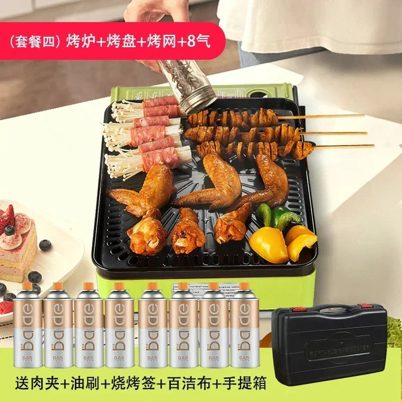 Portable Barbecue Stove – Smokeless Grill &amp; Dual-Purpose Gas Oven - A4 image